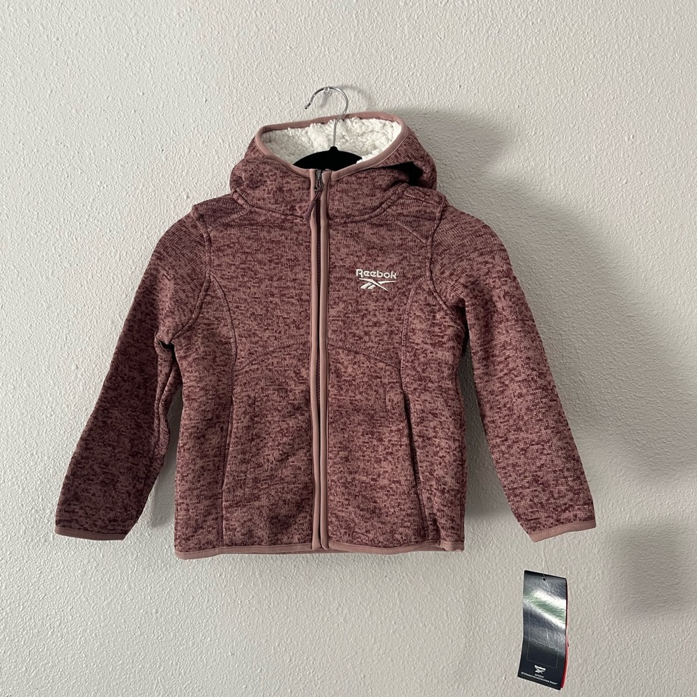 Reebok Kids' Burgundy Zip-Up Hoodie